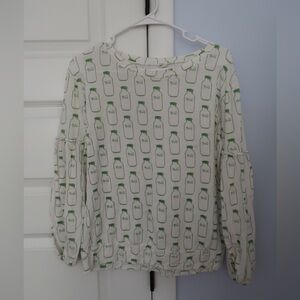 Kate Quinn Milk bottle shirt women small